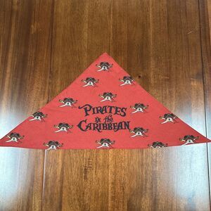Disney Cruise Line Red Pirates of the Caribbean/Mickey Mouse Scarf - New Other